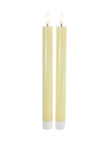 Sirius Home - Sille Krone 2 Stk. Sæt, Ø2X25Cm, Pale Yellow - LED žvakė - Geltona