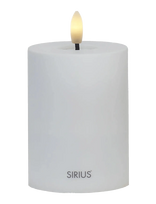 Sirius Home - Sille Solar Ø7,5Xh10Cm, Hvid - LED žvakė - Balta