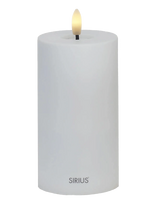 Sirius Home - Sille Solar Ø7,5Xh15Cm, Hvid - LED žvakė - Balta