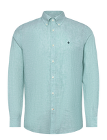 Morris - Douglas Linen Shirt-Classic Fit - Lininiai marškiniai - Žalia
