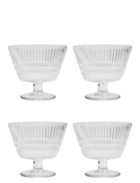 House Doctor - Dessert Bowl, Hdslots, Clear - Salotų dubenėlis - Nude