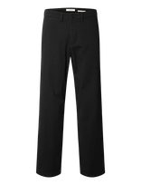 Selected - Slm220-Loose Miles Twill Pant Noos - Laisvalaiko marškiniai - Juoda