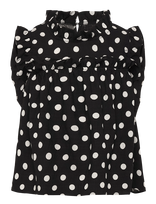 Grunt - Grgritt Dots Top - Palaidinės ir tunikos - Juoda