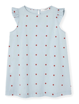 THE ANIMALS OBSERVATORY - Firefly Kid Dress White Tree - Suknelė trumpomis rankovėmis - Mėlyna