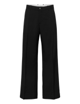 Weekday - Moe Relaxed Low Rise Bootcut Leg Suiting Trousers - Klasikinės kelnės - Juoda