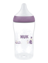 NUK - Perfect Match Bottle 260 Ml, Hippo - Kūdikių buteliukas - Violetinė