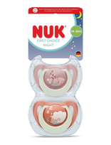 NUK - First Choice Night Bunny/Sheep, Size 18-36 Months - Čiulptukas - Marga / raštuota