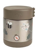 Done By Deer - Insulated Food Jar Tiny Trails Sand 300 Ml - Baby Thermoses - Ruda