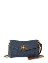 Lauren Ralph Lauren - Denim Turn-Lock Wristlet Crossbody - Rankinė per petį - Mėlyna