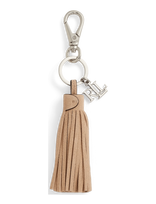 Lauren Ralph Lauren - Logo & Suede Tassel Charm - Raktų pakabukai ir rankinių pakabukai - Smėlio