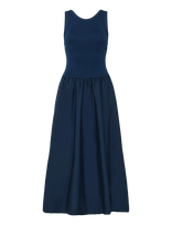 Polo Ralph Lauren - Ponte-Bodice Sleeveless Dress - Iki kelių ir midi suknelės - Tamsiai mėlyna