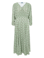 Polo Ralph Lauren - Paisley Crepe Smocked Dress - Ilga suknelė - Žalia