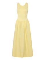 Polo Ralph Lauren - Ponte-Bodice Sleeveless Dress - Iki kelių ir midi suknelės - Geltona