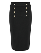 Lauren Ralph Lauren - Stretch Ponte Sailor Pencil Skirt - Pieštuko formos sijonas - Juoda