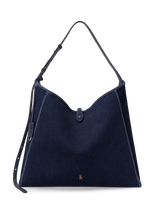 Polo Ralph Lauren - Polo Play Denim Messenger Bag - Rankinė - Tamsiai mėlyna