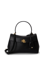 Lauren Ralph Lauren - Nappa Leather Small Farrah Soft Satchel - Rankinė - Juoda