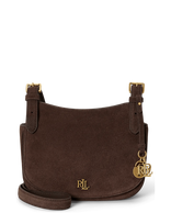 Lauren Ralph Lauren - Suede Medium Marcy Crossbody Bag - Rankinė per petį - Ruda