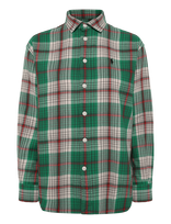 Polo Ralph Lauren - Relaxed Fit Plaid Cotton Shirt - Marškinėliai ilgomis rankovėmis - Žalia