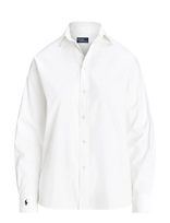 Polo Ralph Lauren - Relaxed Fit Cotton Shirt - Marškinėliai ilgomis rankovėmis - Balta