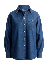 Polo Ralph Lauren - The Big Cotton Denim Shirt - Džinsiniai marškiniai - Mėlyna