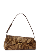 Lauren Ralph Lauren - Embossed Medium Tasha East-West Bag - Rankinė - Ruda