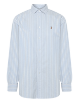 Polo Ralph Lauren - Relaxed Fit Cotton Oxford Shirt - Marškinėliai ilgomis rankovėmis - Mėlyna