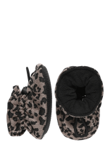 Melton - Leopard Textile Slippers - Šlepetės ir batai kambariams - Juoda