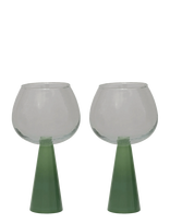 Urban Nature Culture - Urban Nature Culture Spritz Cocktail Glass Set Of 2, Jade Green, In Gift Box - Kokteilių taurė - Žalia