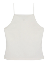 Calvin Klein Jeans - Sl Ponte Monogram Cami - Marškinėliai be rankovių - Kreminė spalva