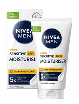 Nivea - Sensitive Spf 15 Moisturiser - Drėkinamasis veido kremas - Nude