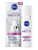 Nivea - Cellular Expert Filler Spf50+ Daily Uv Serum Fluid - Veido odos priežiūrai - Nude