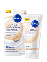 Nivea - Bb Tinted Moisturiser Spf 15 Light - BB ir CC kremai - Nude
