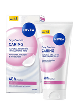 Nivea - Caring Day Cream - Dieninis veido kremas - Nude