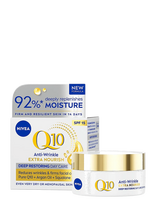 Nivea - Q10 Anti-Wrinkle Extra Nourish Day Cream - Dieninis veido kremas - Nude