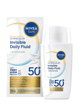 Nivea - Uv Face Invisible Daily Fluid Spf 50+ - Veido odos priežiūrai - Nude