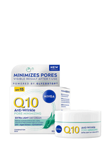 Nivea - Q10 Anti-Wrinkle Pore Minimising Extra Light Day Cream - Dieninis veido kremas - Nude