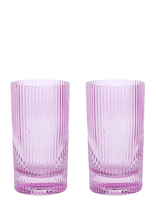 Here's How - Glas Highball The Stella - Set Om 2- Lila - Stiklinė vandeniui - Violetinė