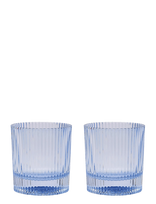 Here's How - Glas Lowball The Scout - Set Om 2- Blå - Viskio ir konjako taurė - Mėlyna