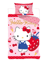 Hello Kitty - Bed Linen Hello Kitty Hk24-3469 100X140 40X45 Cm - Patalynės komplektas - Rožinė