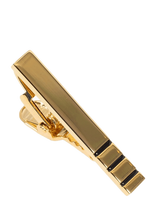 AN IVY - Black Triple Golden Bar 3,5 Cm - Kaklaraiščių segtukai - Aukso