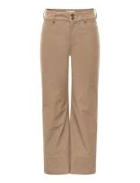 ONLY - Onlmadison-Clair Hw Crop Pant Pnt Noos - Kapri kelnės - Smėlio