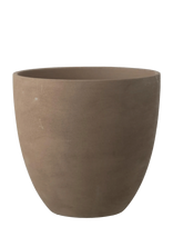 J-Line - Flowerpot Round Pottery Tau Xl - Gėlių vazonas - Ruda