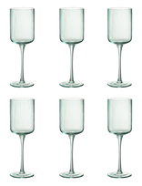 J-Line - S/6 Wine Glass Ralph Menthe - Raudonojo vyno taurės - Žalia