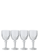 J-Line - S/4 Wine Glass Acrylic Tr - Raudonojo vyno taurės - Nude