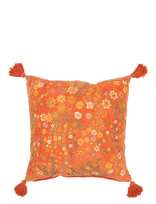 J-Line - Cushion Squa Flow+Tas Velv Or - Pagalvėlė - Oranžinė
