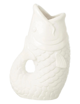 J-Line - Flwrpot Fish Outdoor Magn Wh S - Gėlių vazonas - Balta