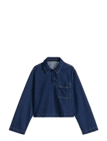 Marc O'Polo - Denim Blouses Longsleeve - Džinsiniai marškiniai - Tamsiai mėlyna