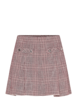 Maje - Checked Skirt With Godets - Trumpas sijonas - Burgundiška splava