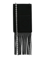 Maje - Leather Fringe Phone Bag - Rankinė per petį - Juoda