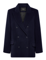 Maje - Wool Blend Coat - Vilnonis paltas - Tamsiai mėlyna